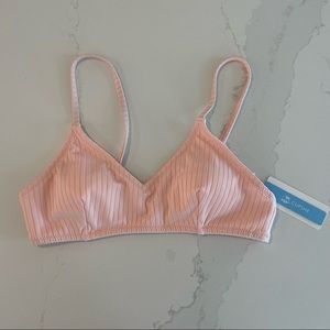 Cupshe Light Pink Women’s Bikini Top Bathing Suit - NWT Size Small